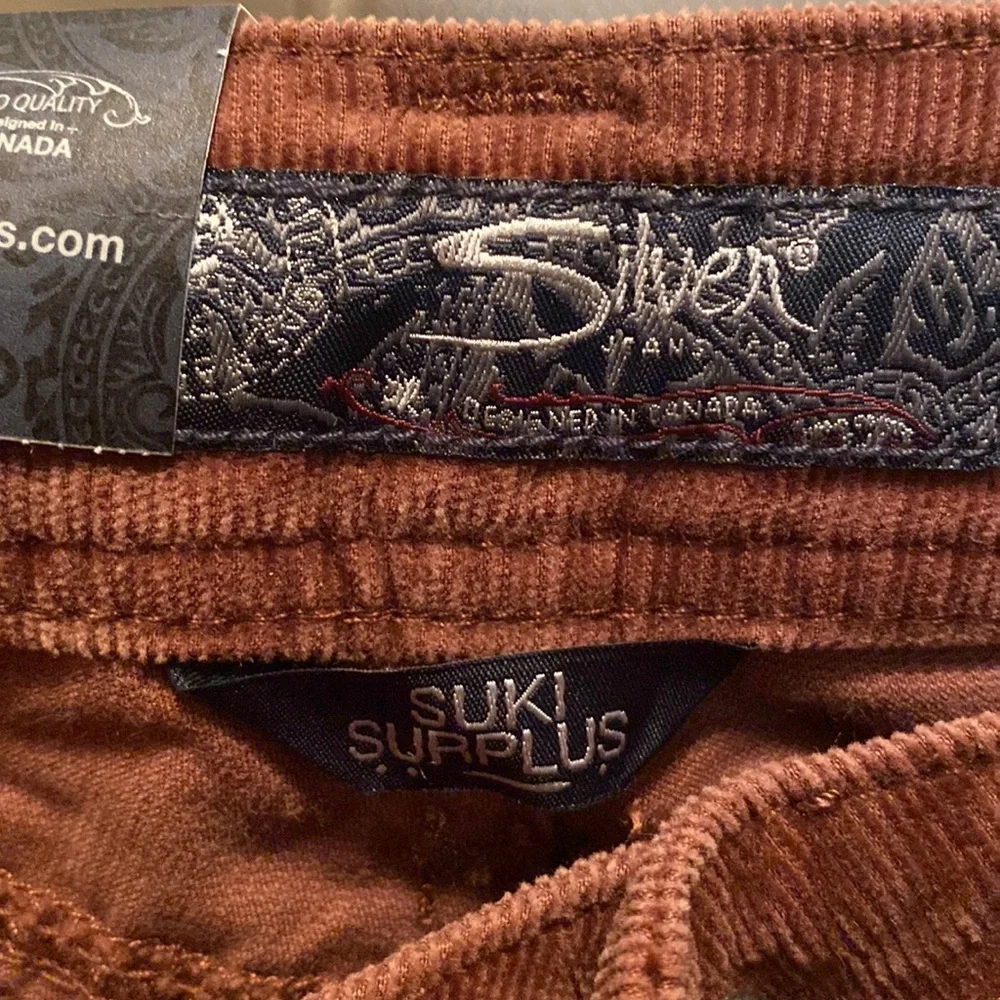 NWT Silver Jeans Suki Surplus Corduroy Pants - Picture 7 of 7